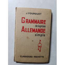 Grammaire de la prose allemande simple