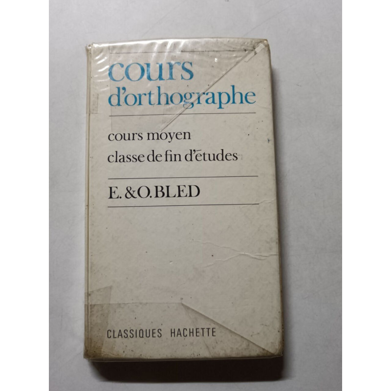 Cours d'orthographe