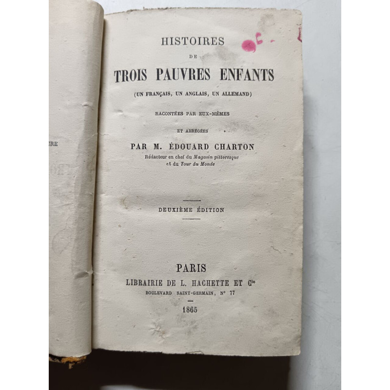 Histoires de trois pauvres enfants