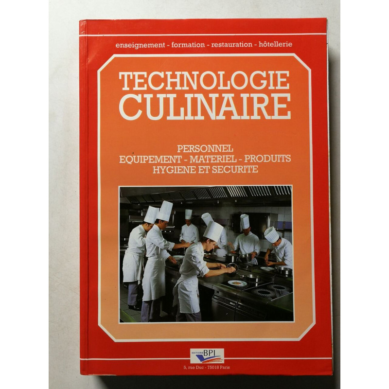 Technologie culinaire