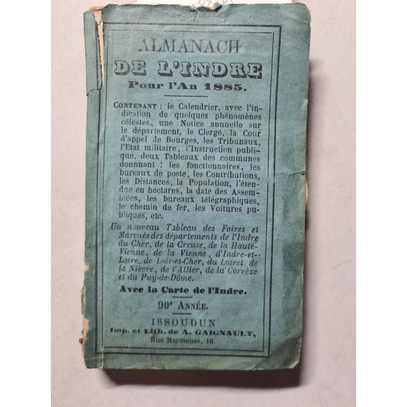 Almanach de l'Indre pour l'an 1985