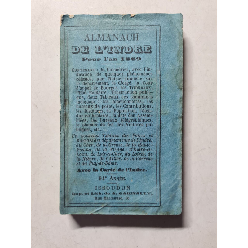 Almanach de l'Indre