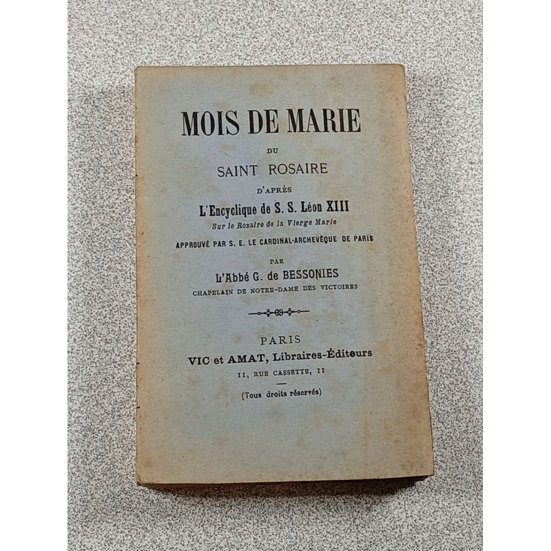 Mois de Marie du Saint Rosaire