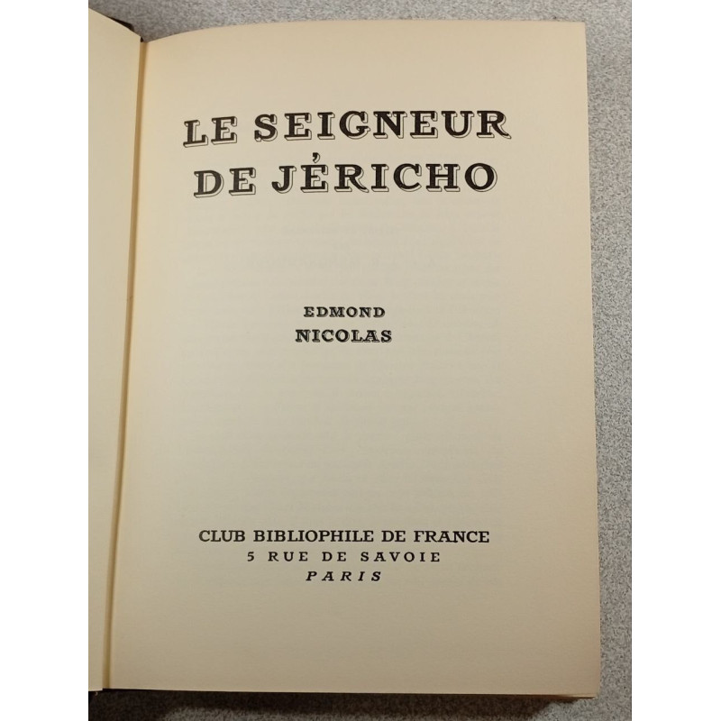 Le Seigneur de Jéricho