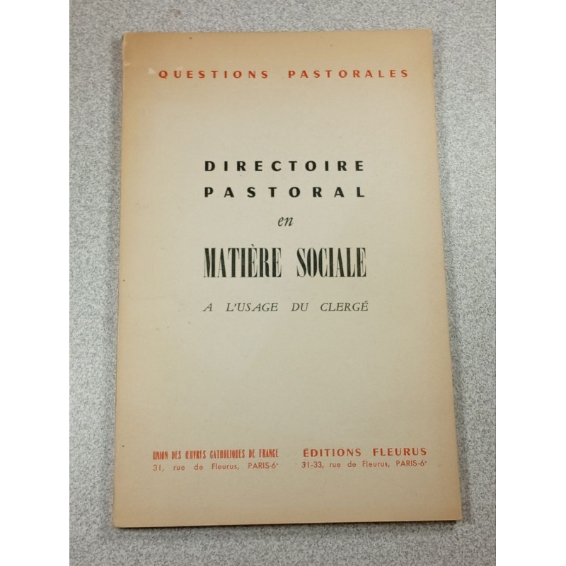 Directoire pastoral en matière sociale