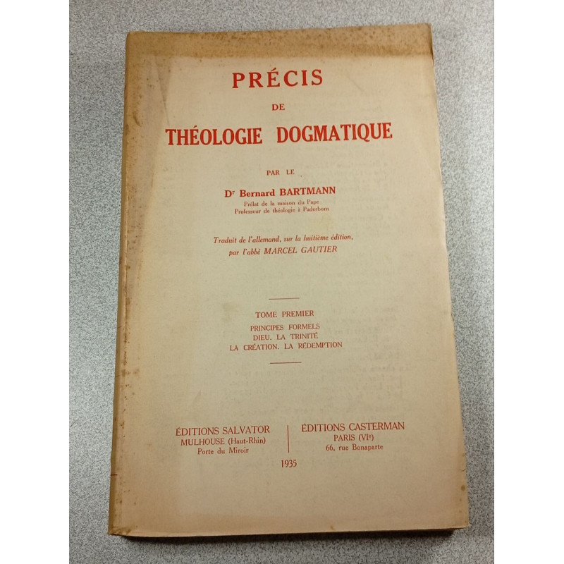 Précis de Théologie Dogmatique