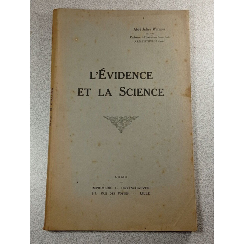 L'Évidence et la Science