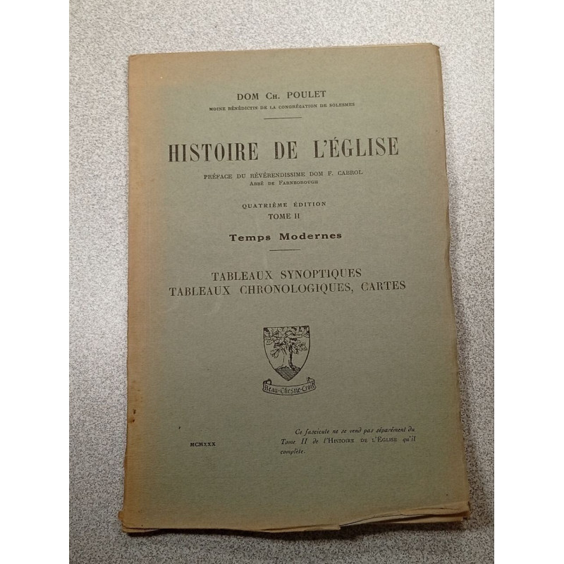Histoire de l'église tome II temps modernes