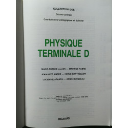Physique terminale D