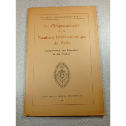 Le Cinquantenaire de la Faculté de Droit canonique de Paris