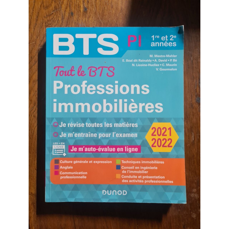 Tout le BTS Professions immobilières