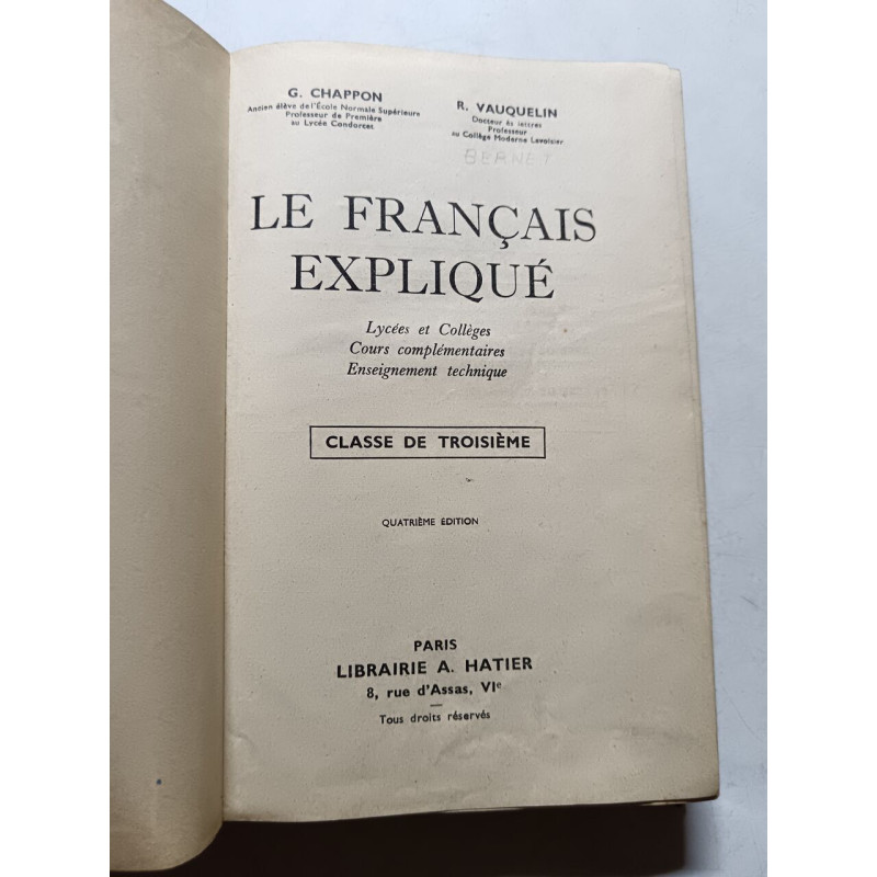 Le Français expliqué