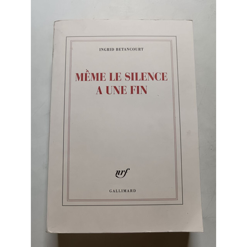Même le silence a une fin