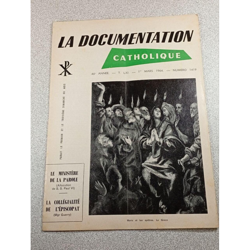 La Documentation Catholique n°1964