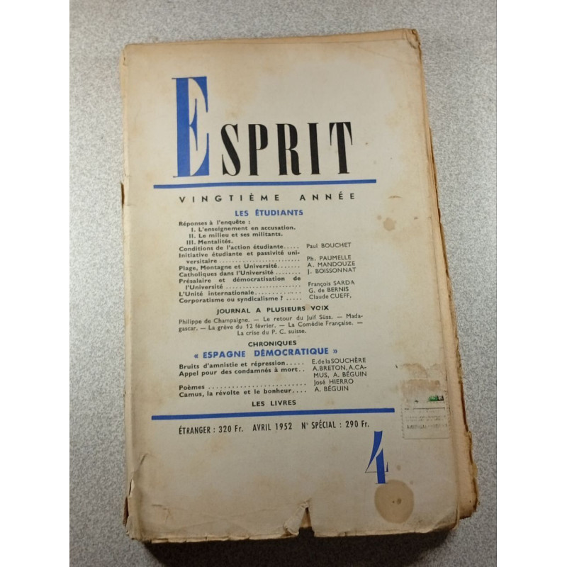 Esprit vingtième année - 4