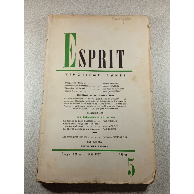 Esprit vingtième année - 5