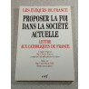Proposer la foi dans la société actuelle