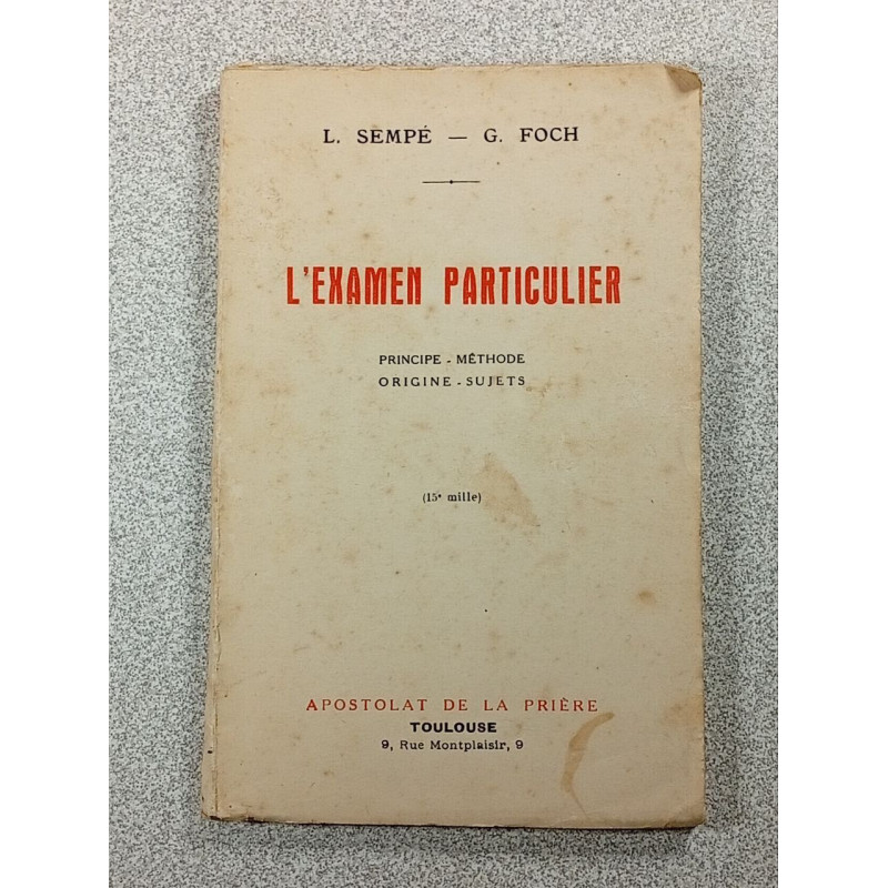 L'Examen Particulier