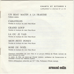 Chants Et Rythmes Vol. 6 Un Beau Matin A La Fraîche