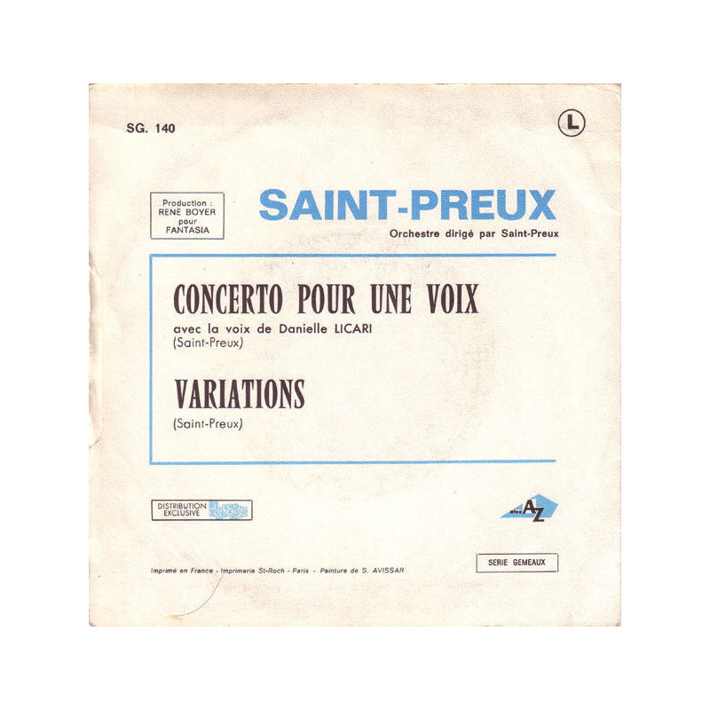 Concerto Pour Une Voix