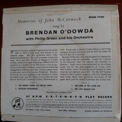 Memories Of John McCormack