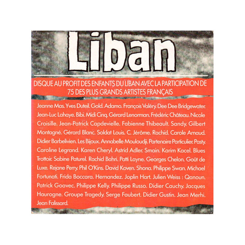 75 Artistes Pour Les Enfants Du Liban