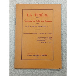 La Prière dans l'Économie du Salut des Hommes