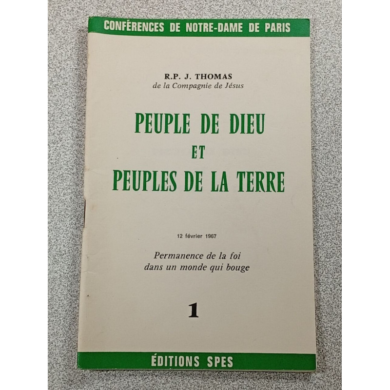 Peuple de Dieu et peuples de la terre 12 février 1967 - 1