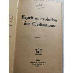 Esprit et évolution des Civilisations