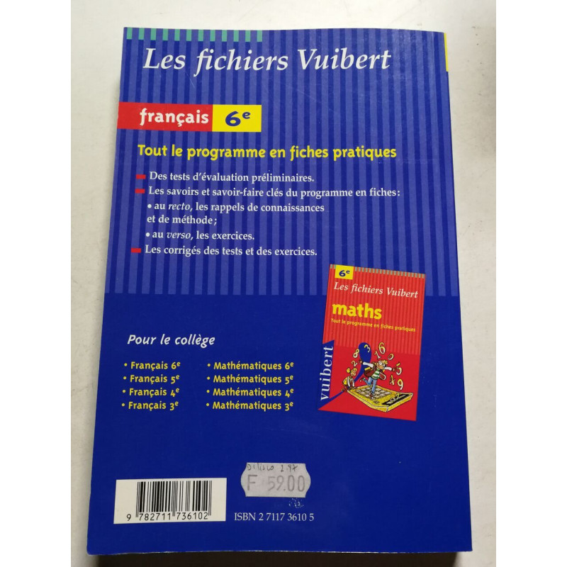 Francais 6eme. Tout Le Programme En Fiches Pratiques