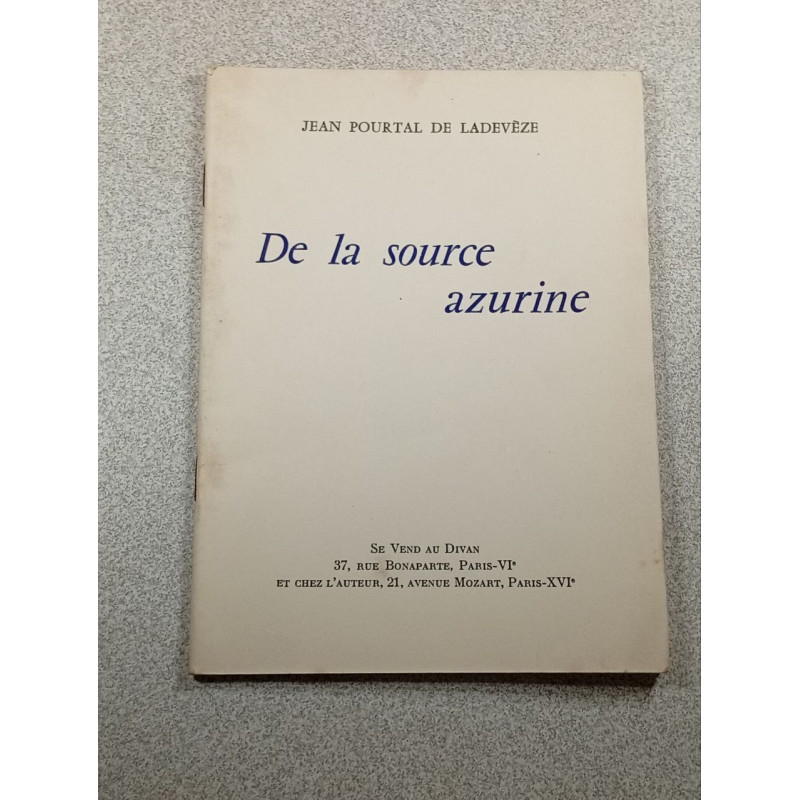 De la source azurine