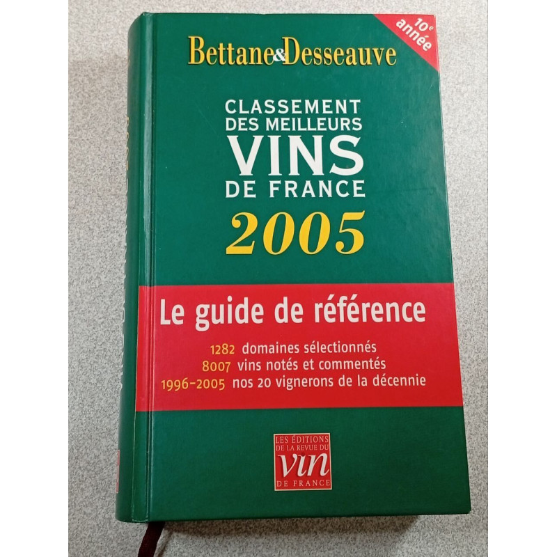 Classement des meilleurs vins de France 2005