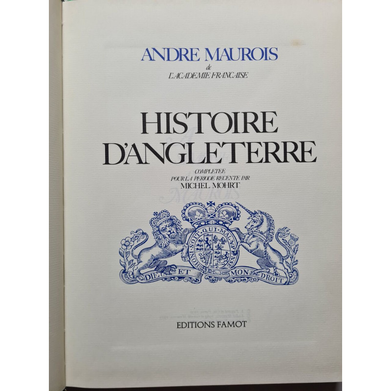 Histoire d'Angleterre