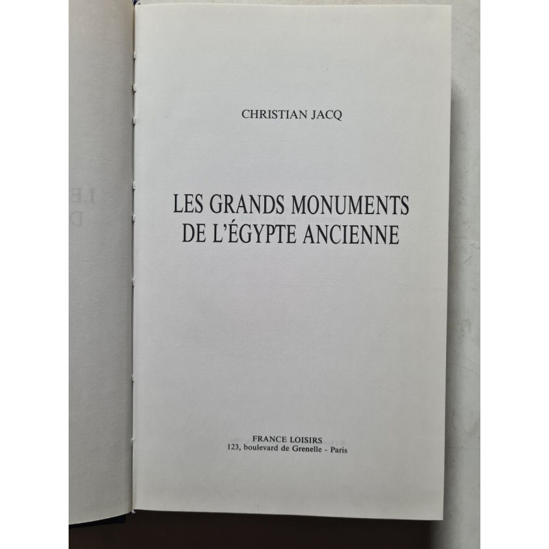 Les Grands Monuments de l'Égypte Ancienne