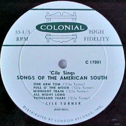 'Cile Turner Sings Songs Of The American South