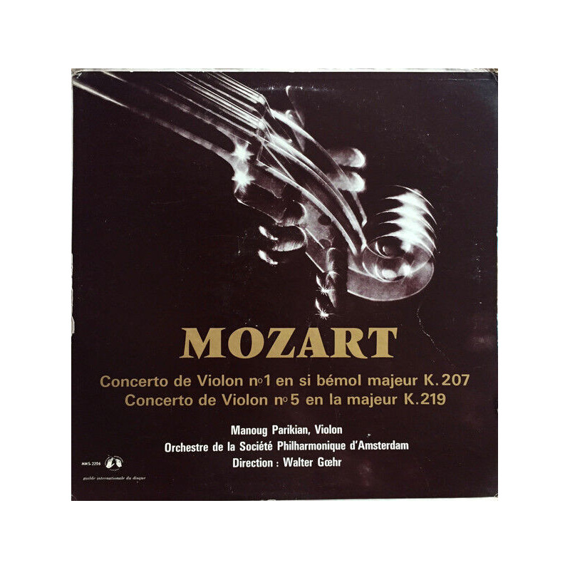 Concerto De Violon N°1 En Si Bémol Majeur K.207 Concerto De Violon...
