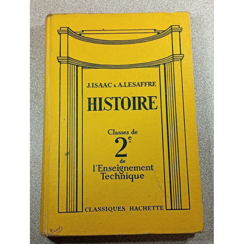 Histoire classes de seconde de l'enseignement technique