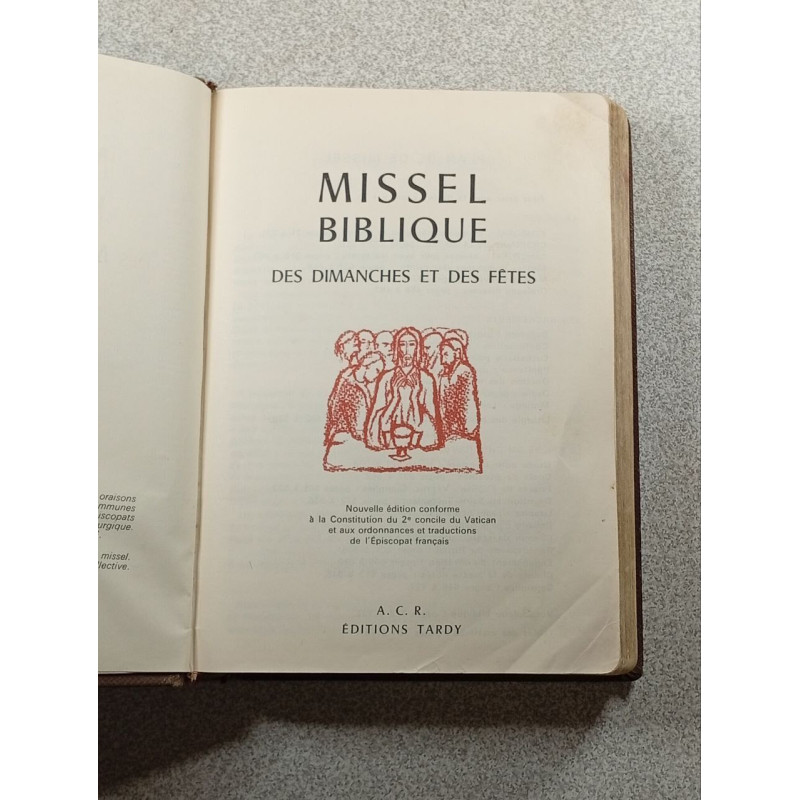 Missel biblique des dimanches et des fêtes