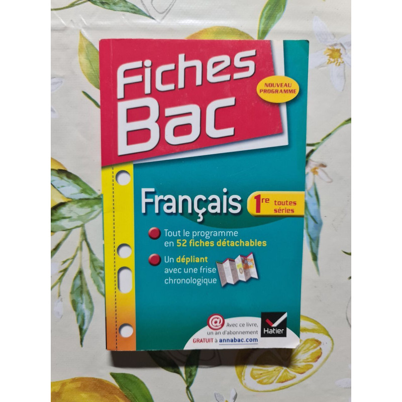 Fiches Bac Français 1re toutes séries