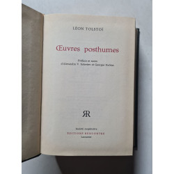 Œuvres posthumes