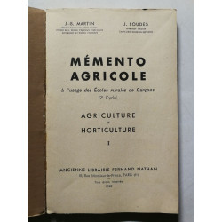 Mémento agricole : à l'usage des écoles rurales (2e cycle) :...