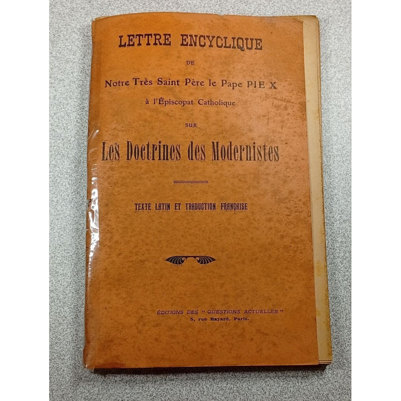 Lettre encyclique de Notre Très Saint Père le Pape Pie X à...