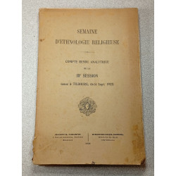Semaine d'ethnologie religieuse: Compte rendu analytique de la...