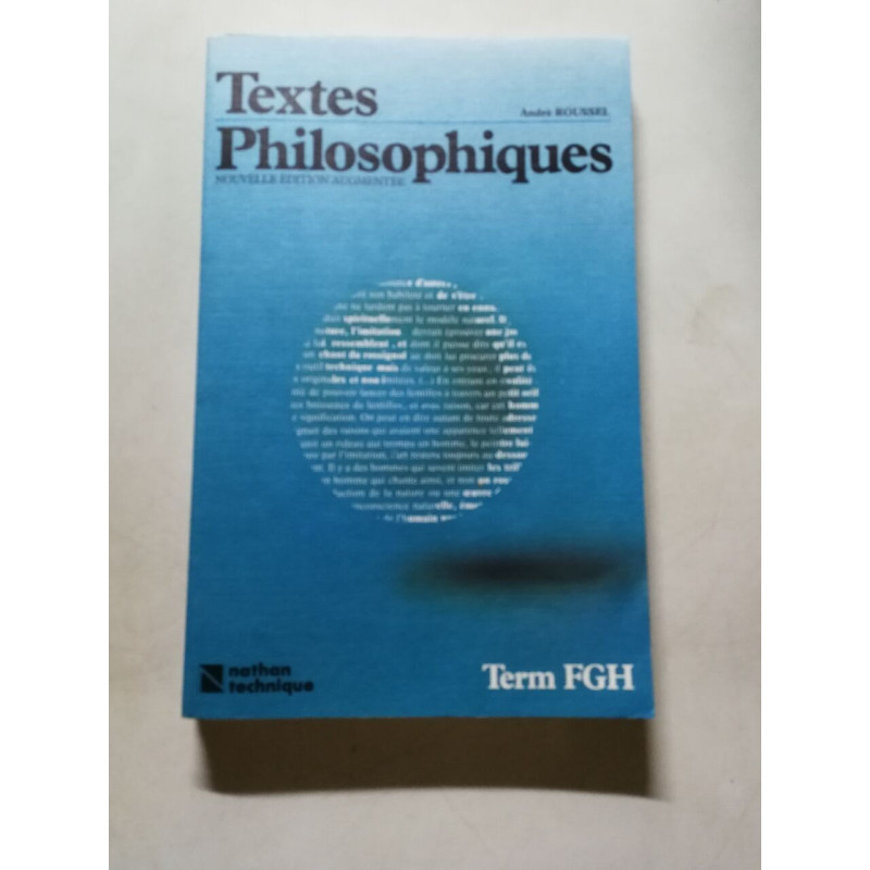 Textes philosophiques