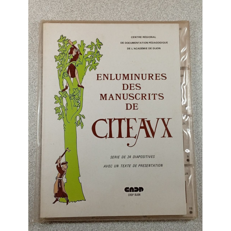ENLUMINURES des MANUSCRITS de CÎTEAUX - série de 24 diapositives -...
