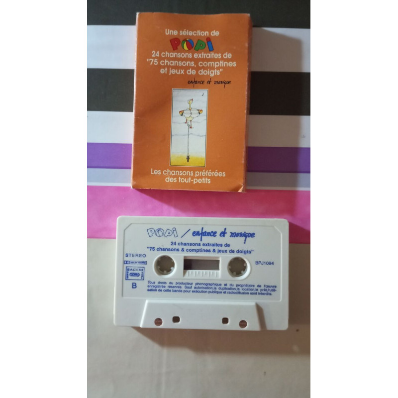 K7 Audio - Popi / enfance et musique : 24 chansons extraites de...