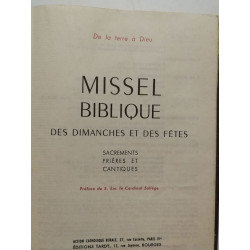 Missel biblique des dimanches et des fêtes