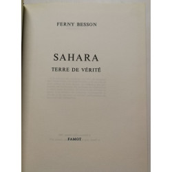 Sahara terre de vérité