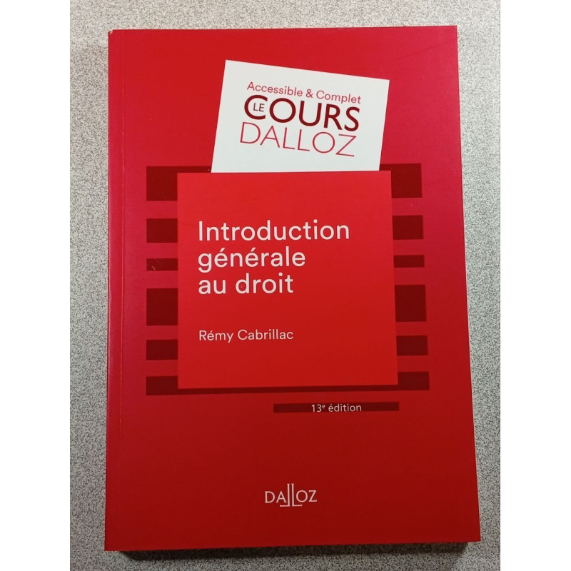 Introduction générale au droit