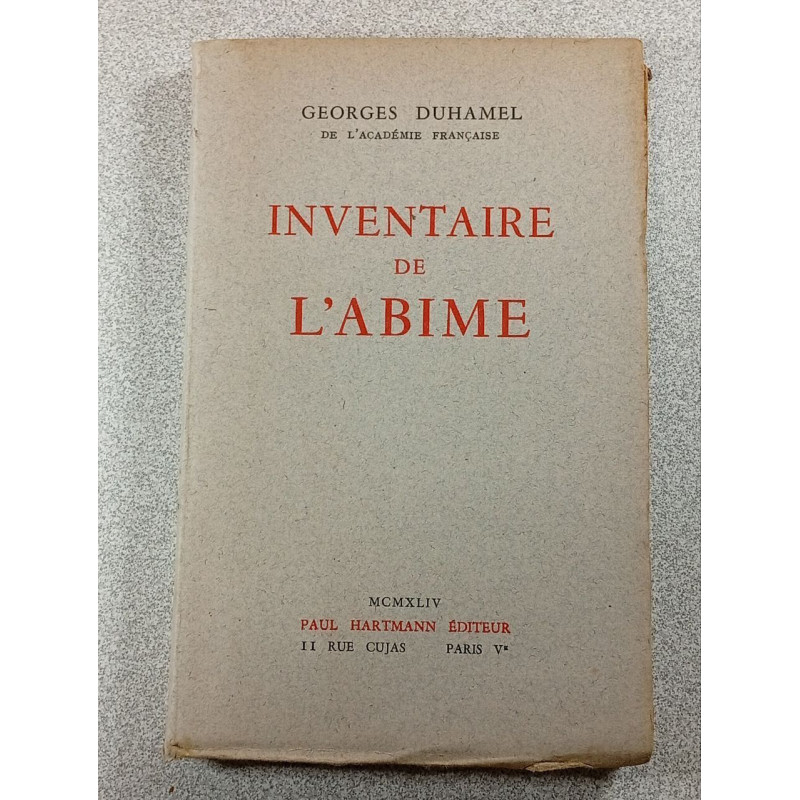 Inventaire de l'abîme